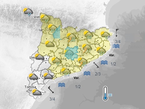 Activada la prealerta de l'Inuncat per la previsió de pluges intenses. EIX