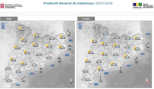 Activada l'alerta de l'Inuncat per la previsió de pluges intenses. EIX