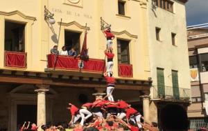 Actuació de 7 dels Xicots de Vilafranca a Alcover. Xicots de Vilafranca