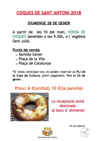 Benedicció de les coques de Sant Antoni a l'Arboç