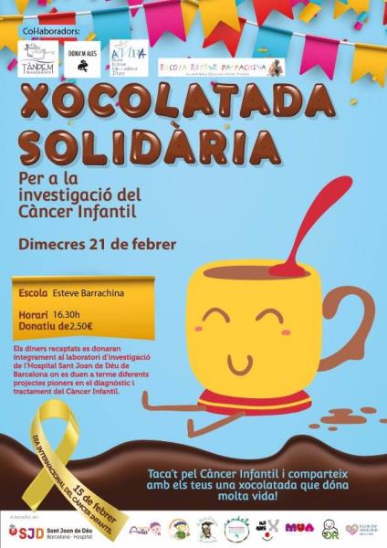 Xocolatada solidària per a la investigació del càncer infantil a Sitges