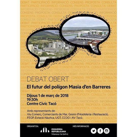 Debat obert sobre el futur del Polígon Masia d’en Barreres