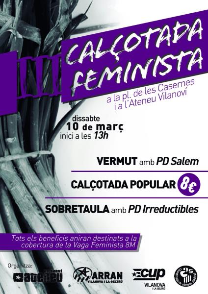 Calçotada feminista a Vilanova