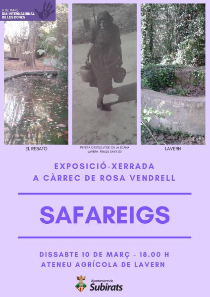 Xerrada-exposició sobre “Safareigs”