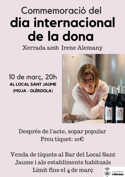 Xerrada de commemoració a Olèrdola del Dia Internacional de la Dona