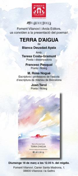 Presentació del llibre “Terra d’Aigua”