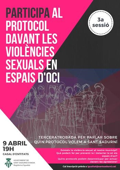 3a trobada per parlar sobre les agressions sexistes en espais d'oci: Actuem!