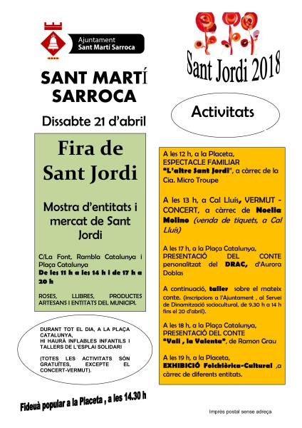 Fira de Sant Jordi a Sant Martí Sarroca