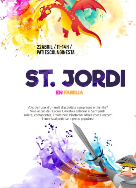 Festa de Sant Jordi, a l’escola Ginesta