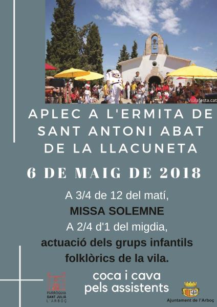 Aplec a l’Ermita de Sant Antoni de la Llacuneta