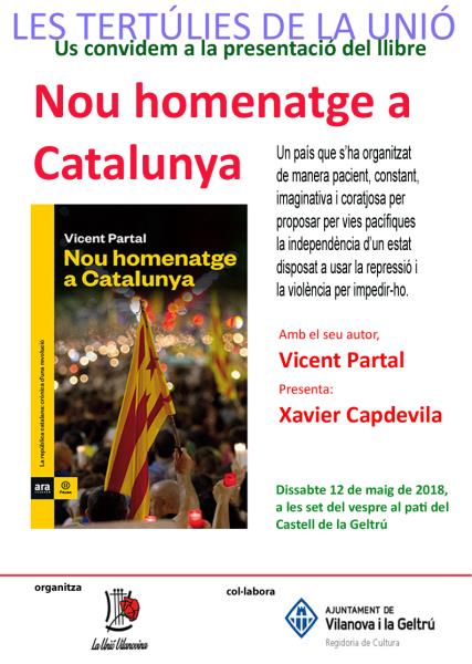 Presentació del nou llibre de Vicent Partal 