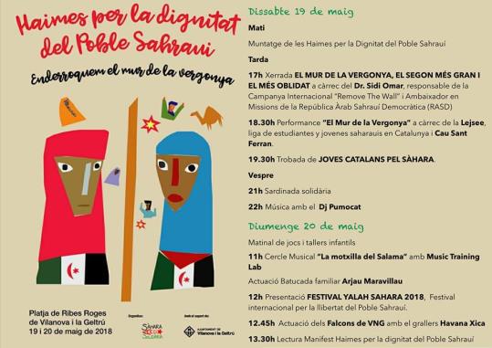 11a plantada de haimes per la dignitat del poble sahrauí