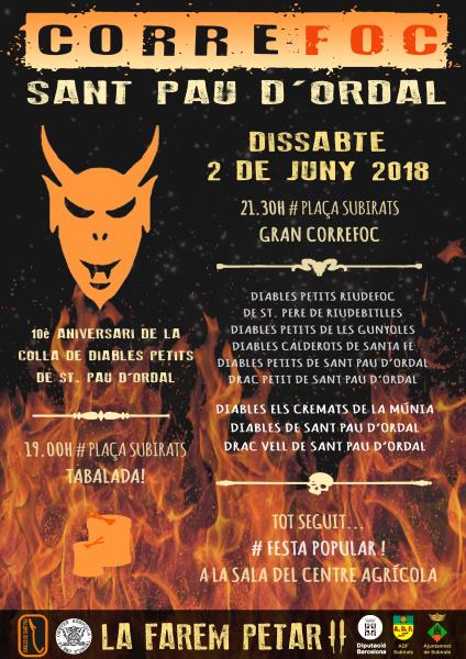 Correfoc a Sant Pau d'Ordal
