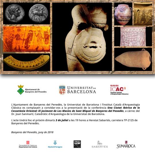 Una Ciutat Ibèrica de la Cessetània Oriental: El jaciment de les Masies de Sant Miquel