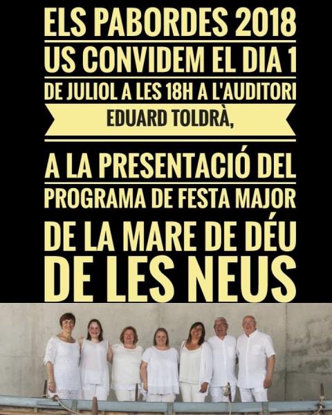 Presentació de la Festa Major de Vilanova i la Geltrú