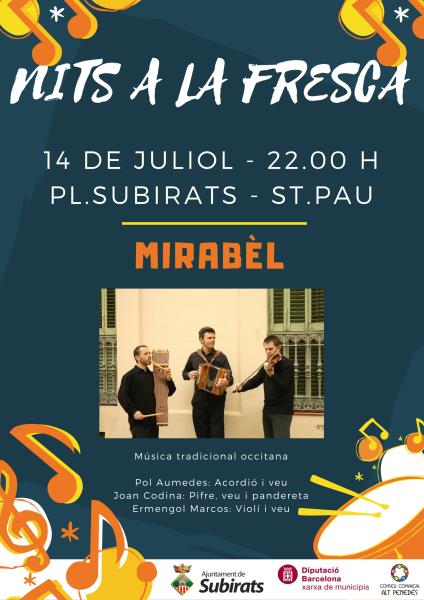 Concert Mirabèl a Subirats