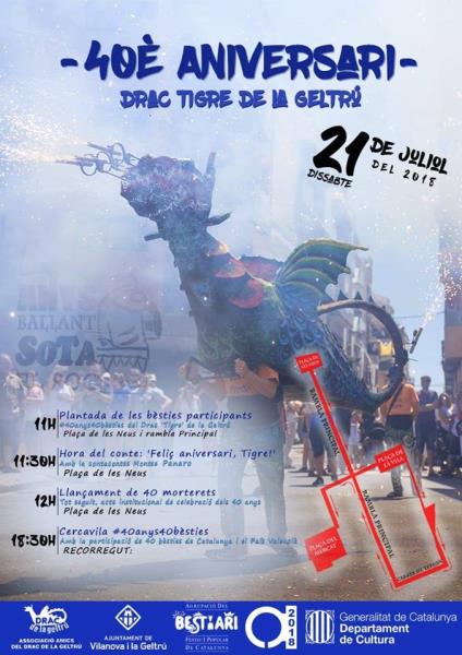 40è Aniversari del Drac Tigre de La Geltrú