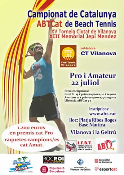 Campionat de Catalunya de Beach Tennis a Vilanova