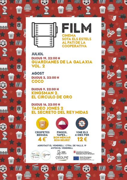 Cicle de Cinema sota els estels al pati de la Cooperativa