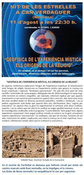 Nits de les Estrelles a Can Verdaguer