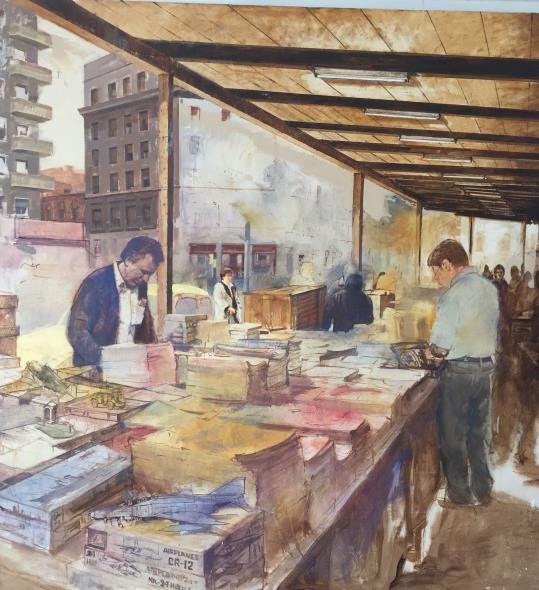 Exposició de Julio García Iglesias, guanyador del segon premi del Concurs de pintura del 2016