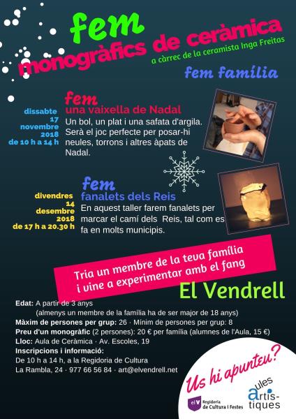 Monogràfics nadalencs de ceràmica per fer en família