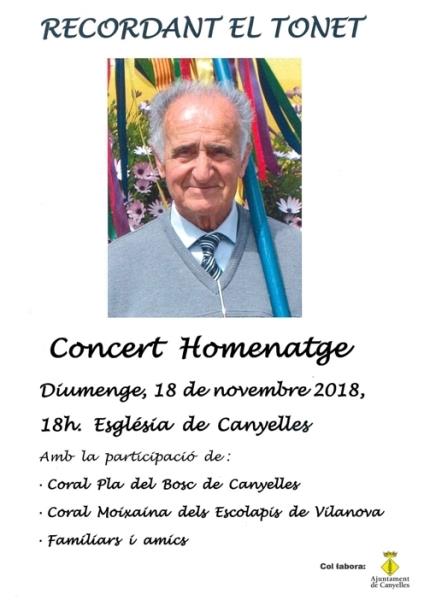 Concert d’Homenatge a Tonet Hill