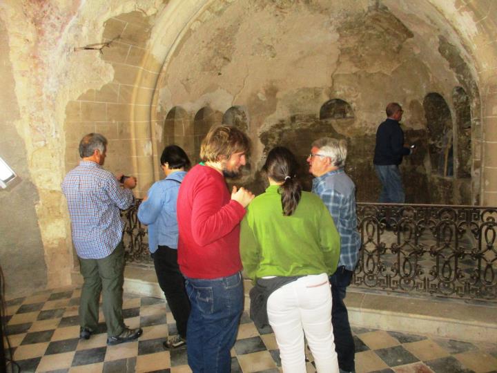 Visita a l'església del Sant Sepulcre a Olèrdola