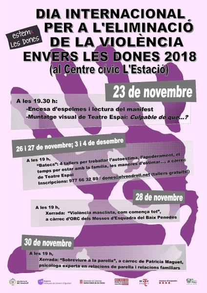 Dia Internacional per a l’eliminació de la violència envers les dones al Vendrell