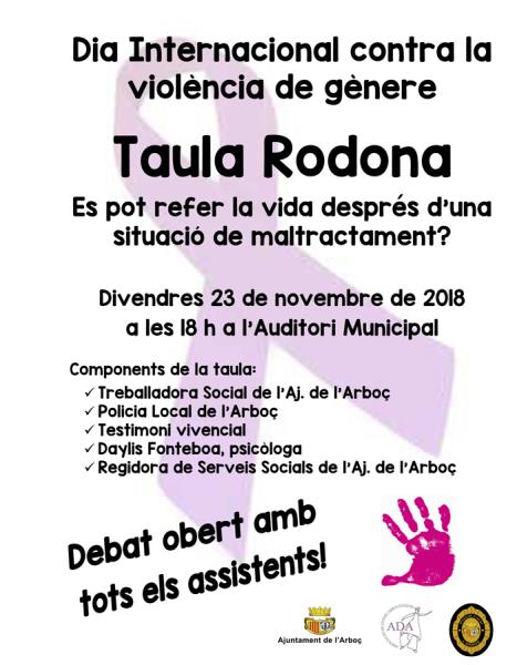 Dia Internacional contra la Violència de Gènere a L’Arboç