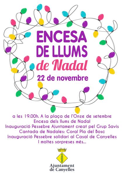 La consellera Àngels Chacón encén el Nadal a Catalunya des de Canyelles