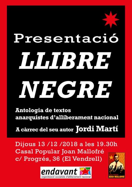 Presentació del Llibre Negre a El Vendrell