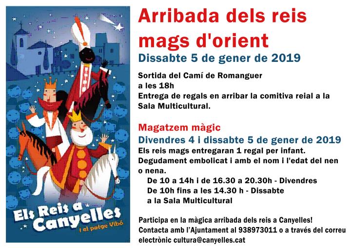 Els Reis Mags d’Orient arriben a Canyelles