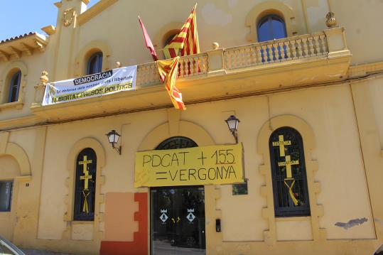 Ajuntament de Sant Martí Sarroca abans de la moció de censura. Eix