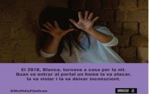 Amnistia Internacional Penedès surt al carrer amb una campanya contra la violència sexual. EIX