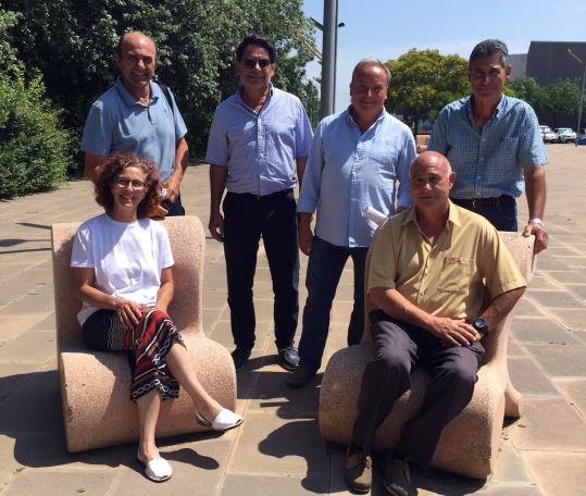 Antoni Borràs, Santiago Vallès, Joan Pascual, Jaume Domènec, Isabel Vidal i Miquel Sendra. EIX