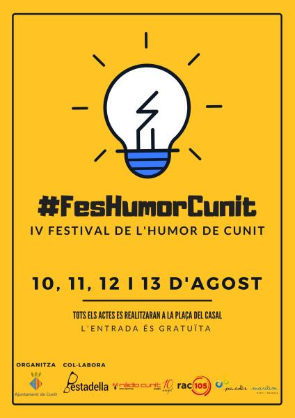 Arriba la IV edició del Festival de l’Humor de Cunit. EIX