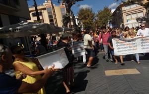 Cadena humana a Vilanova i la Geltrú per commemorar l'1-O