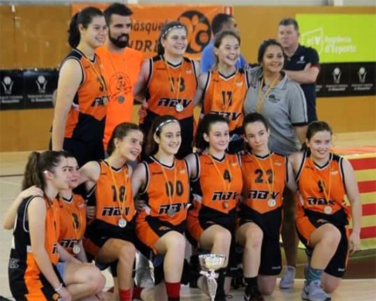 Cadet femení de l'AB Vendrell. Eix