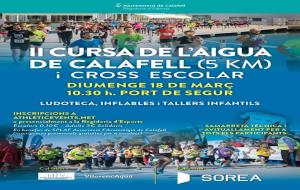 Calafell tornarà fer moure's la solidaritat a la segona edició de la Cursa de l'Aigua i Cross escolar