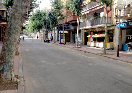 Carrer Llibertat, zona vianants. Oriol Miquel Castro