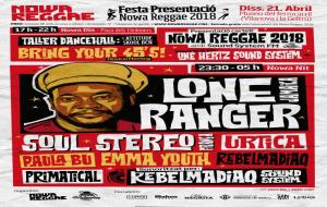 Cartell de la festa de presentació del Nowa Reggae Festival 2018