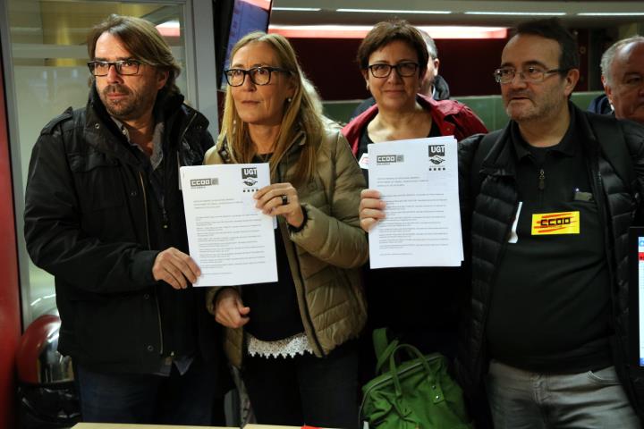 CCOO i UGT demanen al Govern que 