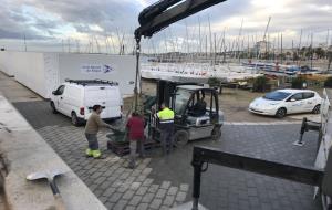 Comencen els treballs de restauració de l'emblemàtica ‘Sirena’ de Sitges