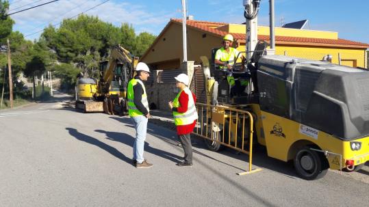 Comencen les obres de portada d’aigua a la Plana Novella, que es materialitzarà al febrer. Ajuntament d'Olivella