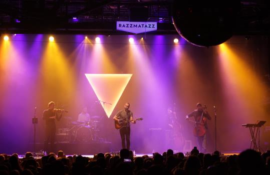 Concert a la sala Razzmatazz del grup Blaumut, que ha inaugurat el Room Festival 2018 . ACN