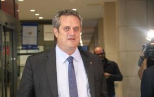 El conseller d'Interior, Joaquim Forn, abans de començar el Consell Nacional extraordinari del partit, el 18 d'octubre de 2017 al World Trade Center. 