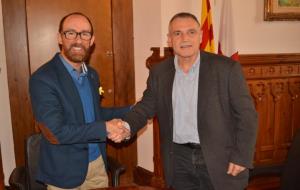 El delegat del govern de la Vegueria del Penedès, Pere Regull, ha visitat Sitges. Ajuntament de Sitges
