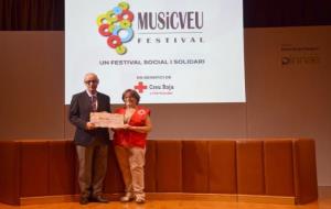 El Festival MUSiCVEU lliura la recaptació solidària a la Creu Roja a l'Alt Penedès. MUSiCVEU 