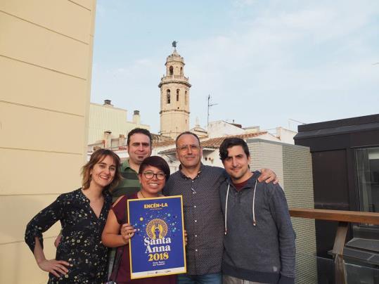 El lema 'Encén-la' encapçala la imatge gràfica de la Festa Major del Vendrell 2018. Ajuntament del Vendrell